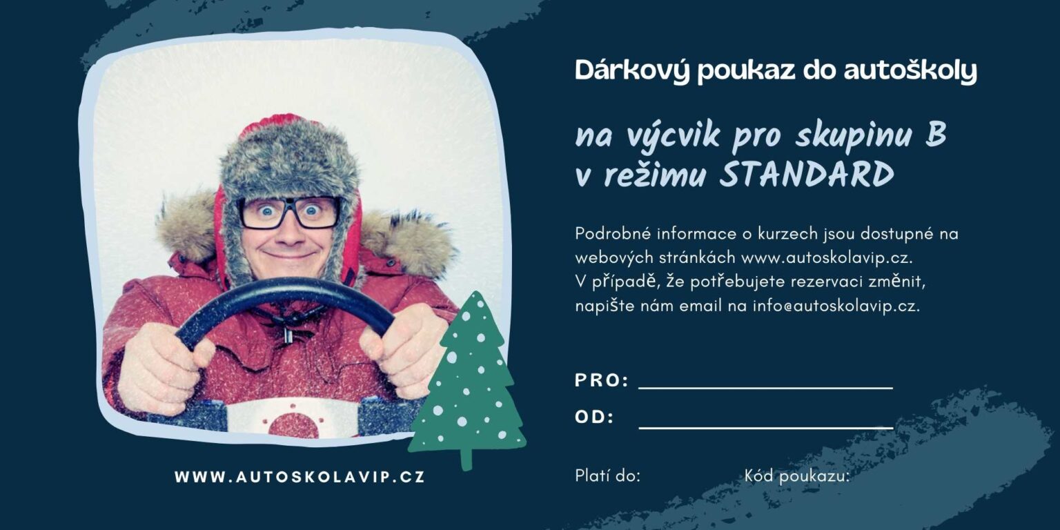 Dárkový poukaz do&nbsp;autoškoly - varianta č. 5