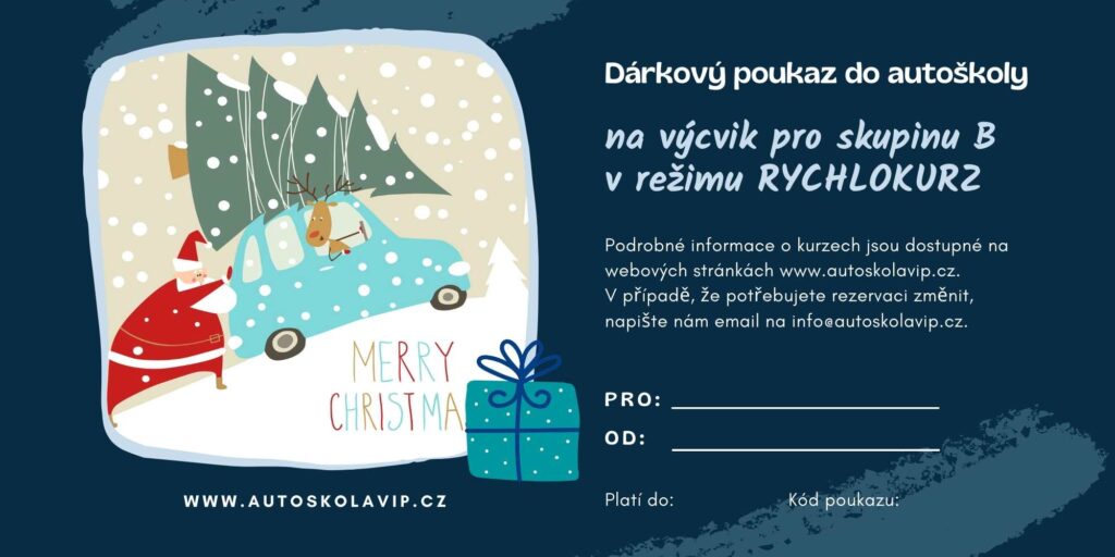 Autoškola Praha dárkový poukaz